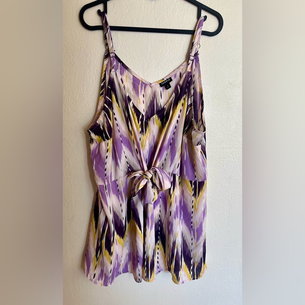 Torrid Peplum Tie Front Cami